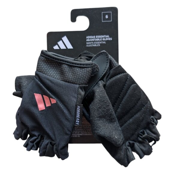 Adidas Half Finger Weightlifting Gloves Size L Gym Training AEROREADY NEW - Picture 12 of 15